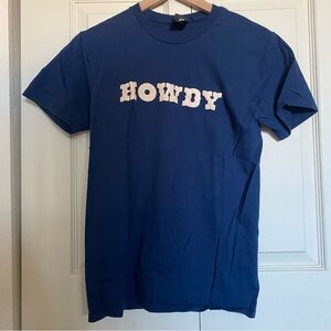 Navy 'HOWDY Bagel' Short Sleeve Tee